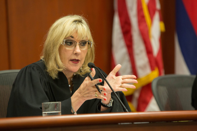 Judge Consuelo Callahan was a prolific questioner during Wednesday’s oral arguments.