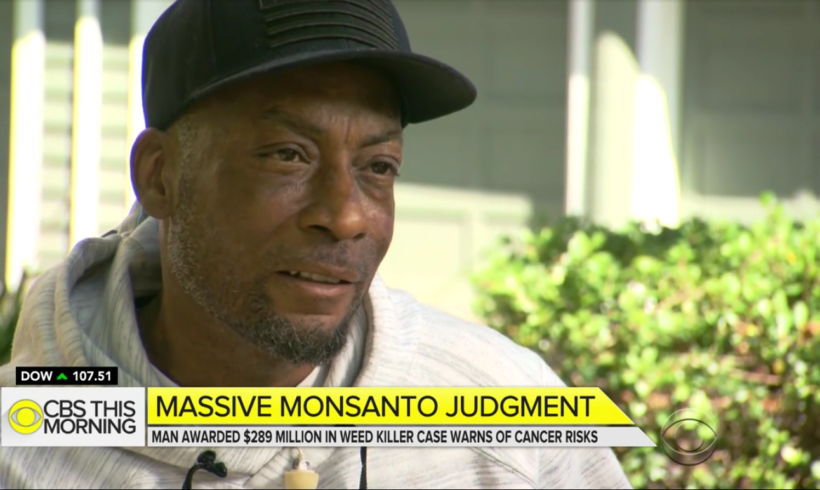 Man dying of cancer says $289M Monsanto verdict not “in vain”